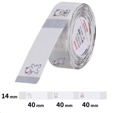 Niimbot štítky T 14x40mm Medvídě pro D11 + D11-M + D110 + D110-H / 160ks