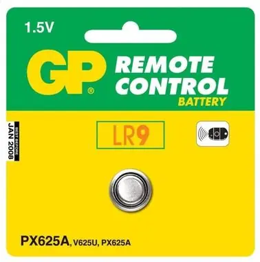 GP 625A, knoflíková alkalická baterie kompatibilní s LR9