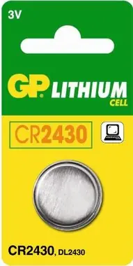 GP CR2430, knoflíková lithiová baterie kompatibilní s CR2430