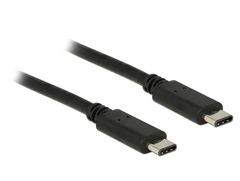DeLock propojovací Kabel USB 2.0 Type-C samec > USB 2.0 Type-C samec / 0.5 m