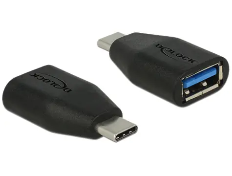 DeLock adaptér SuperSpeed USB 10 Gbps (USB 3.1 Gen 2) USB Type-C samec > Typ-A samice