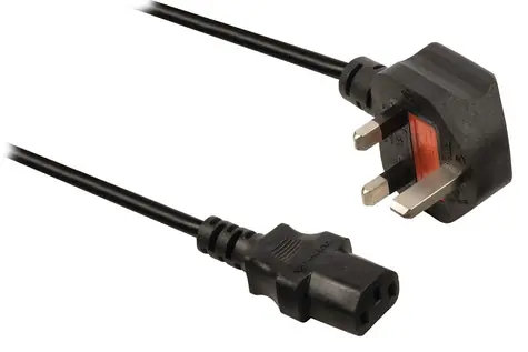 VALUELINE napájecí kabel se zástrčkou UK a konektorem IEC-320-C13 1.8m / černý