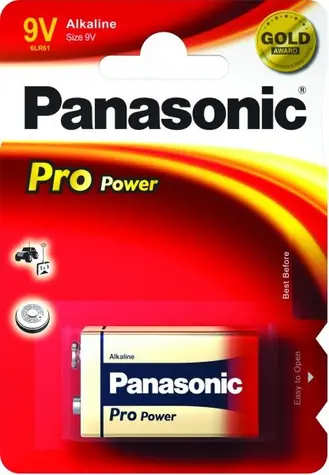 Panasonic Pro Power baterie 9V alkalická