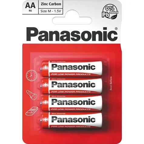 Panasonic AA 4ks / tužková Zinc baterie 