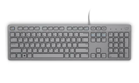 DELL KB-216 US šedá / Multimediální klávesnice / US / QWERTY / USB