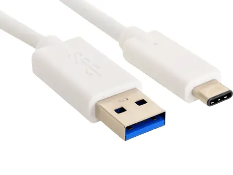 Sandberg USB-C 3.1 do USB-A 3.0 kabel, 1 m, bílý