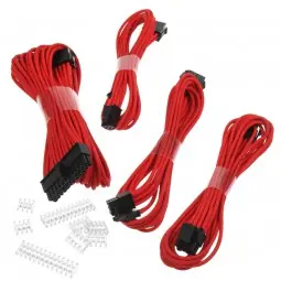 Phanteks sada prodlužovacích kabelů červená / 50cm / 24-Pin ATX / 8-Pin EPS / 2x 6+2-Pin PCIe