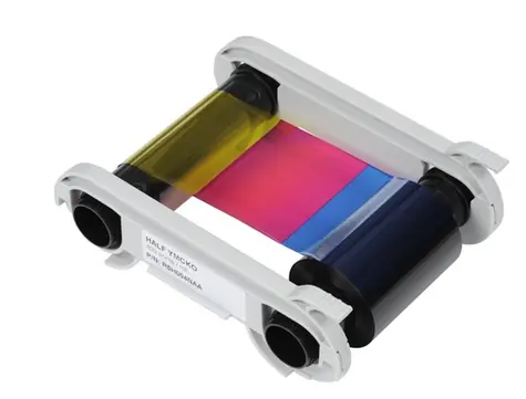 Evolis barvící páska (half-panel  YMCKOKO) - až 250 karet