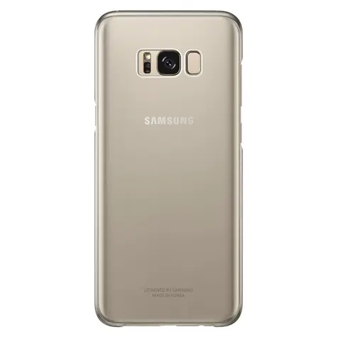 Samsung Clear Cover zadní kryt pro Samsung G955 Galaxy S8 Plus zlatá