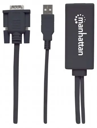 Manhattan Převodník z VGA a USB na HDMI černý
