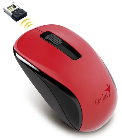Genius NX-7005 červená / 1200 dpi / Blue-Eye senzor / bezdrátová