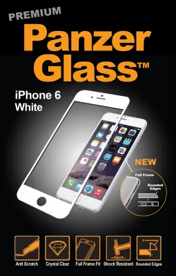 PanzerGlass PREMIUM tvrzené sklo na celý displej pro Apple iPhone 6 & 6S & 7 bílá