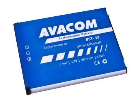 AVACOM Baterie do mobilu Sony Ericsson K550i & K800 & W900i / Li-Ion / 3.7V / 950mAh / (náhrada BST-33)