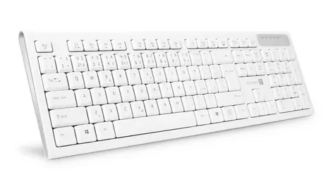 CONNECT IT CKB-3010-CS bílá / Bezdrátová klávesnice / nizkoprofilové klávesy / slim design / CZ + SK layout