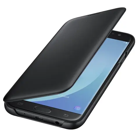 SAMSUNG Wallet Cover pouzdro typu kniha pro Samsung Galaxy J7 (2017) černá