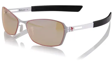 AROZZI VISIONE VX-500 herní brýle bíločerné obroučky / jantarová skla