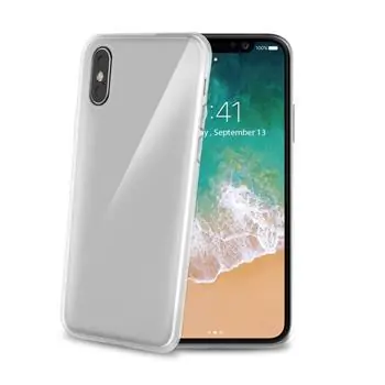 CELLY Gelskin TPU pouzdro pro Apple iPhone X bezbarvá
