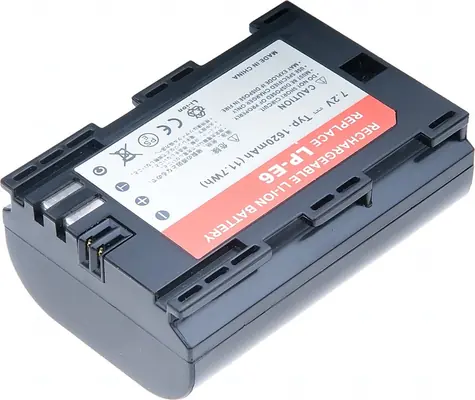 T6 Power Baterie Canon LP-E6 / 1620mAh / šedá