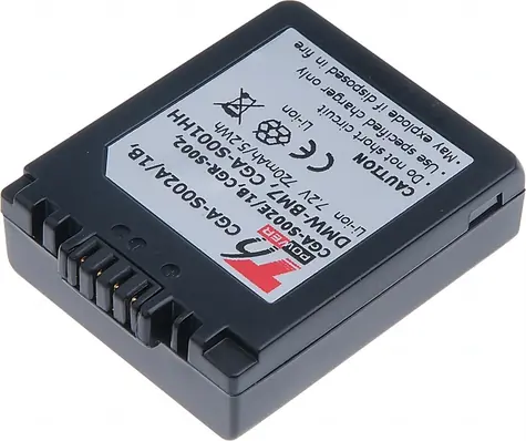 T6 Power Baterie Panasonic DMW-BM7 / CGA-S002E / CGA-S002 / 720mAh / šedá