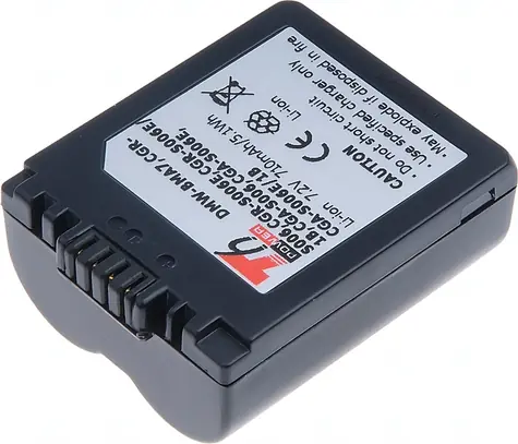 T6 Power Baterie Panasonic DMW-BMA7 / CGR-S006 / CGR-S006E / CGA-S006 / 710mAh / modrá