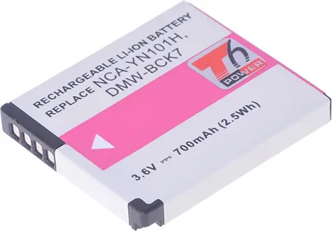 T6 Power Baterie Panasonic DMW-BCK7 / 700mAh / černá
