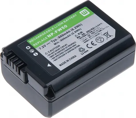 T6 Power Baterie Sony NP-FW50 / 1080mAh / černá