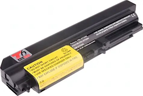 T6 Power Baterie pro IBM ThinkPad (5200mAh) / T61 14.1 wide / R61 14.1 wide / R400 / T400 / 6cell / 5200mAh