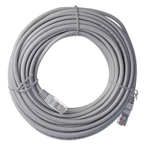 EMOS Patch kabel UTP CAT 5e 15m šedá / AWG26 / PVC 