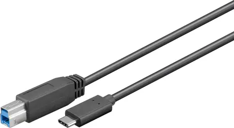 MicroConnect kabel USB3.1 C (M) - USB3.0 B (M) 1m 5Gbit/s černá