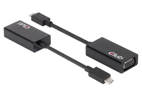 Club3D Převodník USB 3.1 TYPE C na VGA (D-SUB) / aktivní 