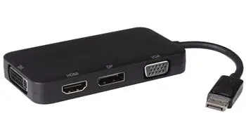 PremiumCord adaptér DisplayPort - DP + HDMI + DVI + VGA / 1080p / 4K*2K