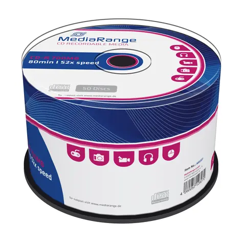 MediaRange CD-R 700MB 52x spindl 50ks 