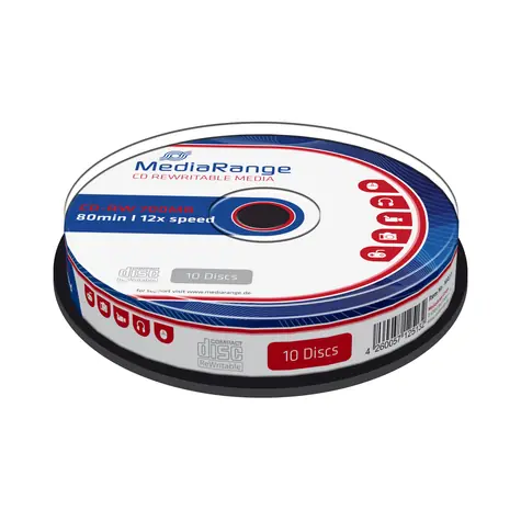 MediaRange CD-RW 700MB 12x spindl 10ks 
