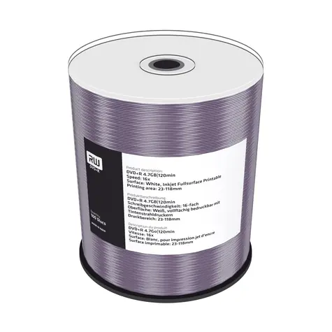 MediaRange DVD+R 4.7GB 16x spindl 100ks - Inkjet Printable