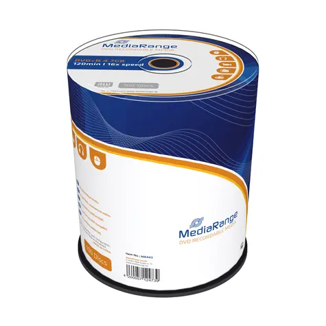 MediaRange DVD+R 4.7GB 16x spindl 100ks 