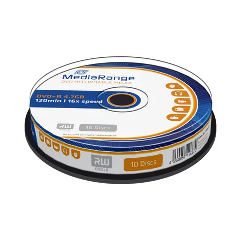 MediaRange DVD+R 4.7GB 16x spindl 10ks 