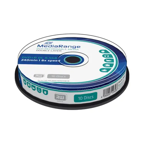 MediaRange DVD+R 8.5GB 8x Dual Layer spindl 10ks 