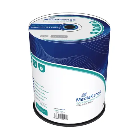 MediaRange DVD+R 8.5GB 8x Dual Layer spindl 100ks 