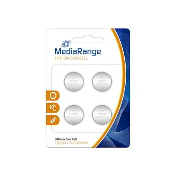 MediaRange Premium baterie Coin Cells. CR2032 3V Lithium 4ks 
