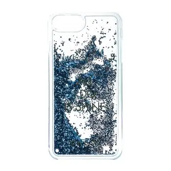 GUESS Liquid Glitter Hard Pouzdro Shine pro Apple iPhone 6 & 6S & 7 modrá