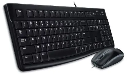 Logitech Desktop MK120 Francouzská verze / Klávesnice a myš / FR verze / USB / Černá