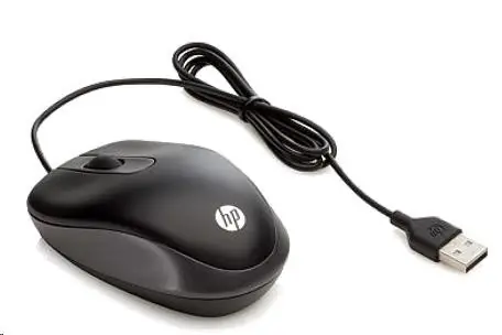 HP USB Travel Mouse černá / Drátová myš /  1000DPI / USB