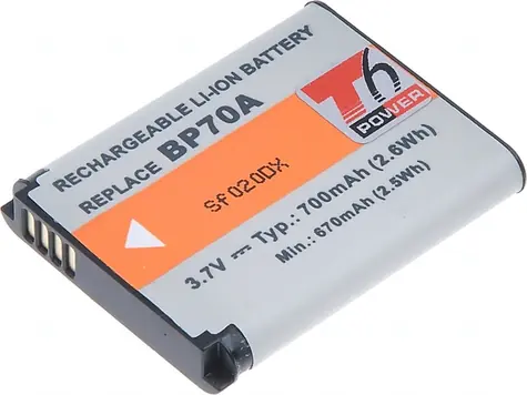 T6 Power Baterie Samsung BP70A / 700mAh / černá