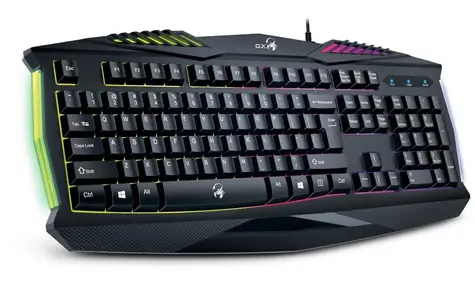 Genius GX GAMING Scorpion K220 / Herní drátová klávesnice / podsvícená / USB / černá / CZ+SK layout