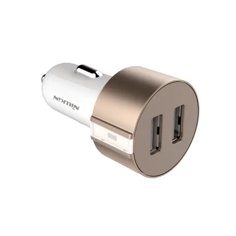 Nillkin Vigor Dual USB autodobíječka / 2x 3.4A / bez kabelu / zlatý
