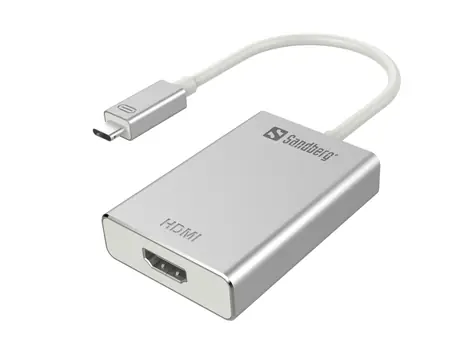 Sandberg USB-C do HDMI konvertor / stříbrný