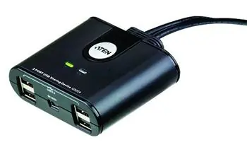 ATEN USB 2.0 Přepínač periferií 2 PC : 4 USB 