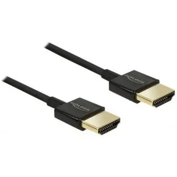Delock Kabel High Speed HDMI s Ethernetem - HDMI-A samec > HDMI-A samec 3D 4K / 0.5 m Slim Premium