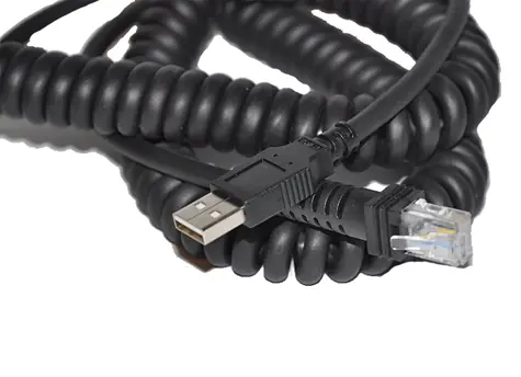 DATALOGIC USB kabel pro Magellan 1000i a 1400i, Quickscan 6500 a 6500BT / POT / stočený / 3.5m