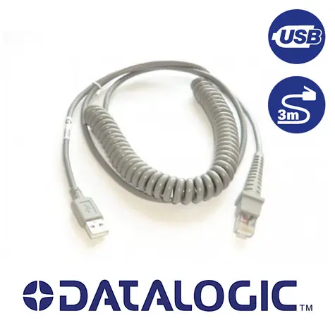 DATALOGIC USB kabel (90A052043) 3m / typ A / kroucený